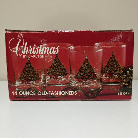 Christmas By Carlton 14 ounce Old-Fashioned Cocktail Glasses and Mug (Set of 40 - Picture 5 of 7